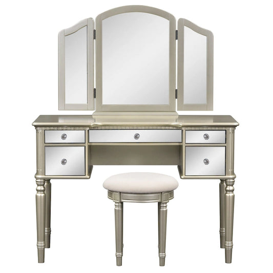 Laro Wood Vanity Set with Mirror by GDFStudio
