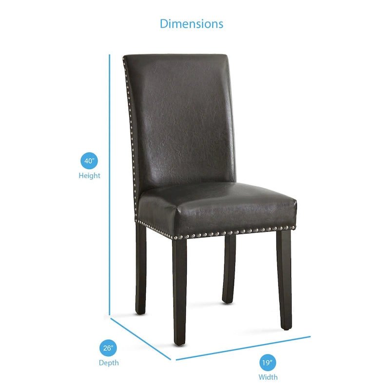 Steve Silver Vashon Tempered Glass Top 5-Piece Dining Set
