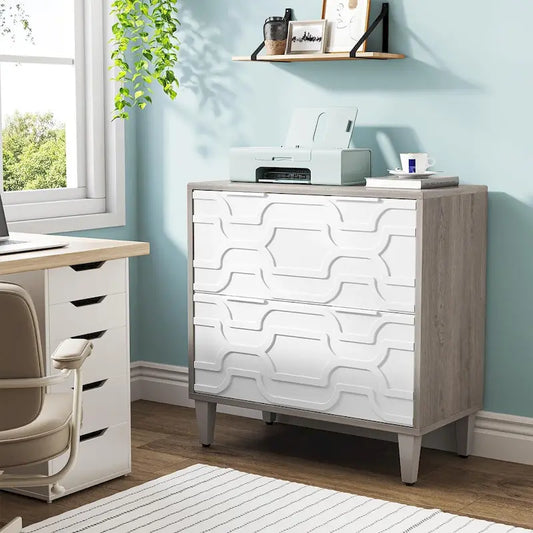 2-Drawer Lateral File Cabinet, Filing Cabinet for Home Office