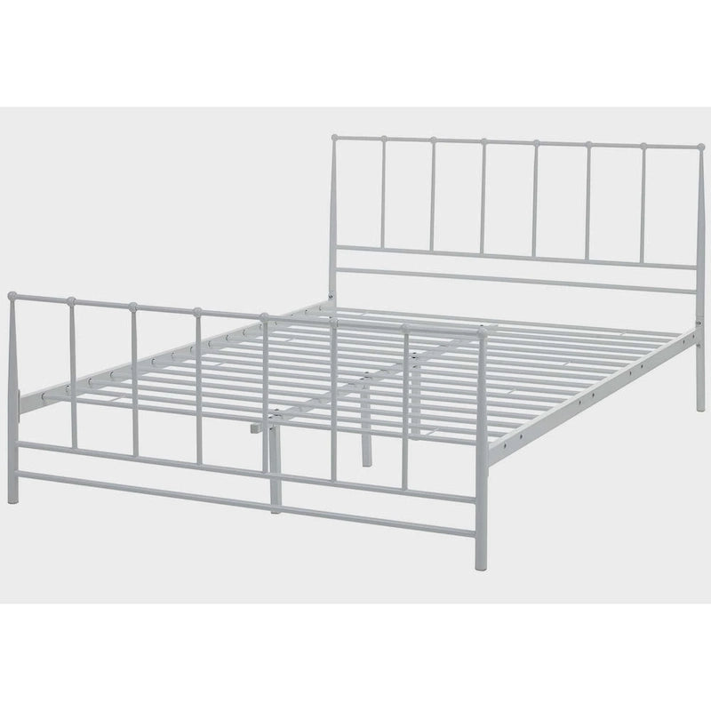 White Metal King Size Bed Frame (76x80 inches)