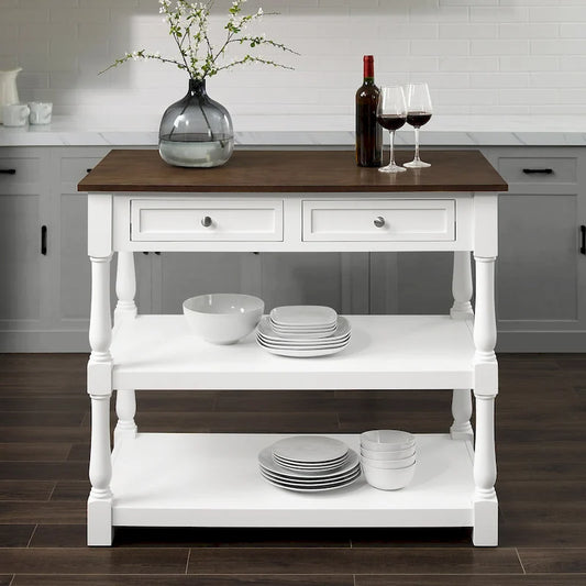 Crosley Caitlyn Wood Top Kitchen Island - 23.63d x 42w x 36.25h