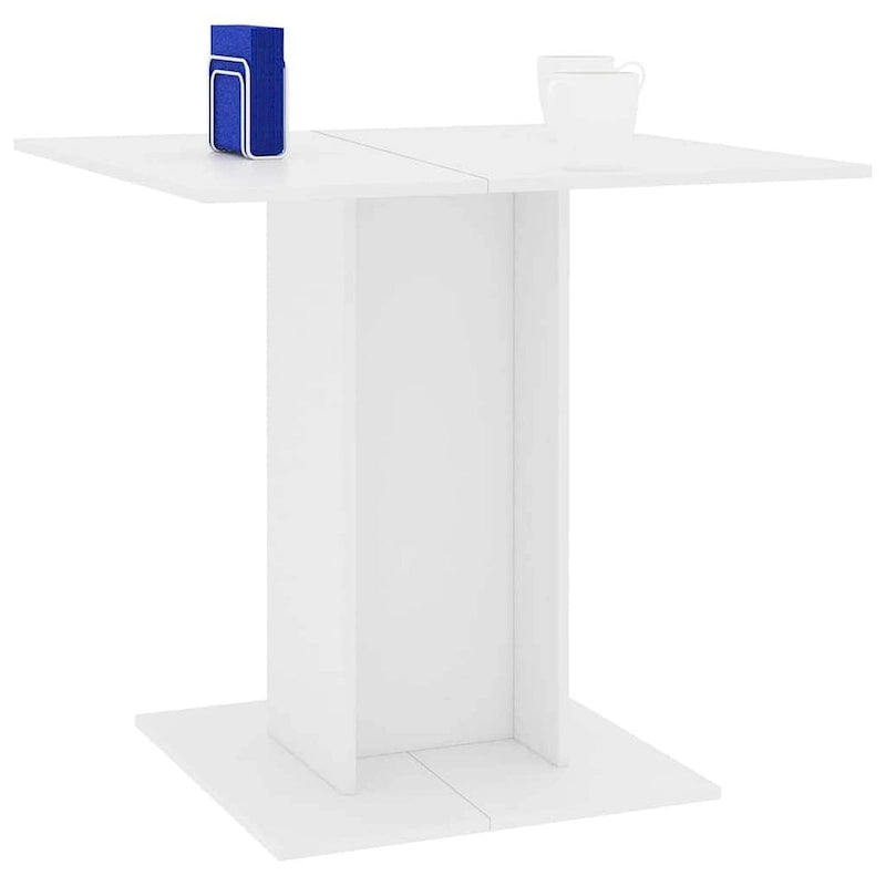 vidaXL Dining Table White 31.5 x31.5 x29.5 Engineered Wood