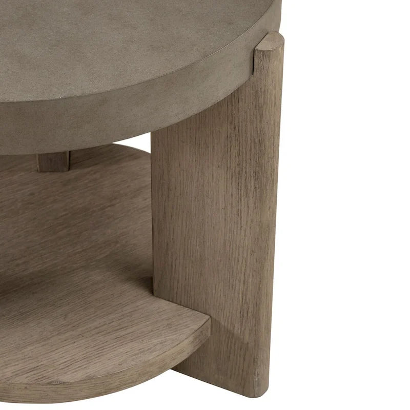 Affinity Dusty Taupe & Concrete 3 Piece Round Cocktail Table Set