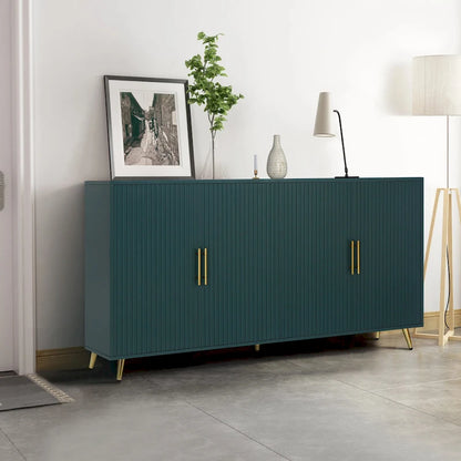 60 TV Stand with Antique Handles, Storage & Adjustable Shelves