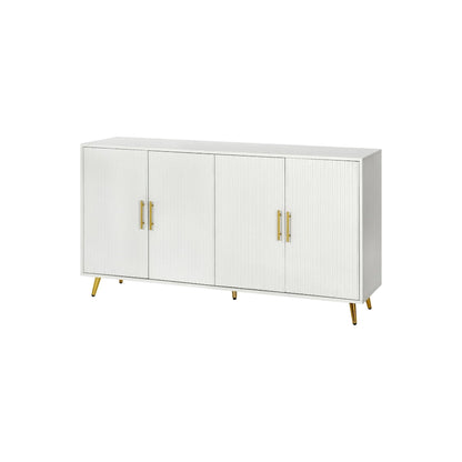 60 TV Stand with Antique Handles, Storage & Adjustable Shelves