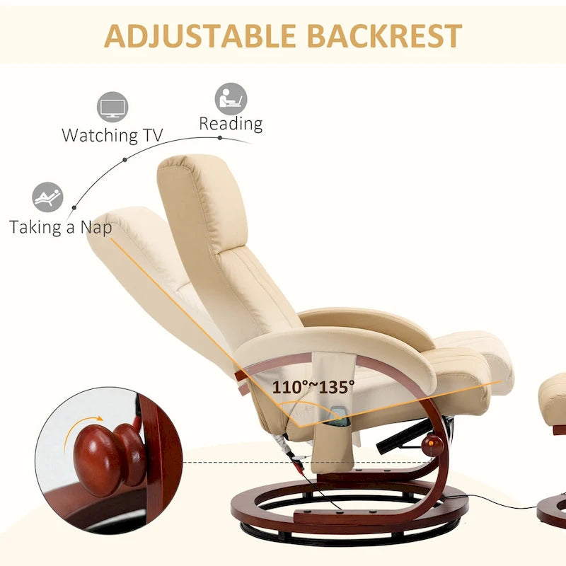 Modern 26  Swivel Recliner Chair