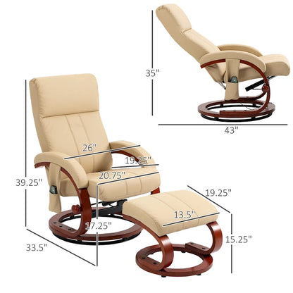 Modern 26  Swivel Recliner Chair