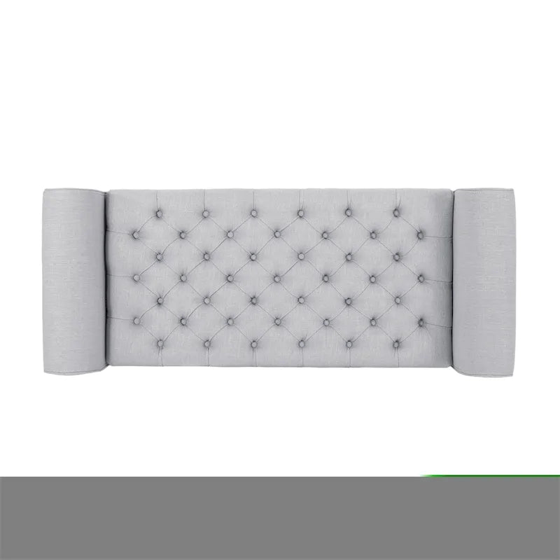 Upholstered Storage Bench with Arms and Concealed Compartment