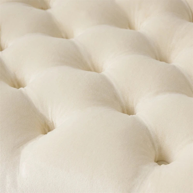 Upholstered Storage Bench with Arms and Concealed Compartment