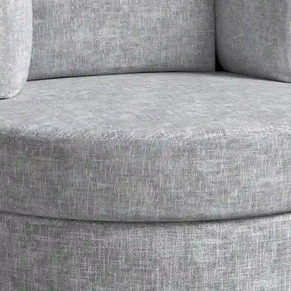 Chenille Swivel 34.7  Wide Soft Modern Upholstered Accent Chair