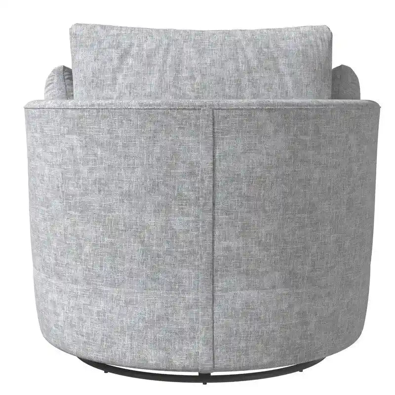 Chenille Swivel 34.7  Wide Soft Modern Upholstered Accent Chair