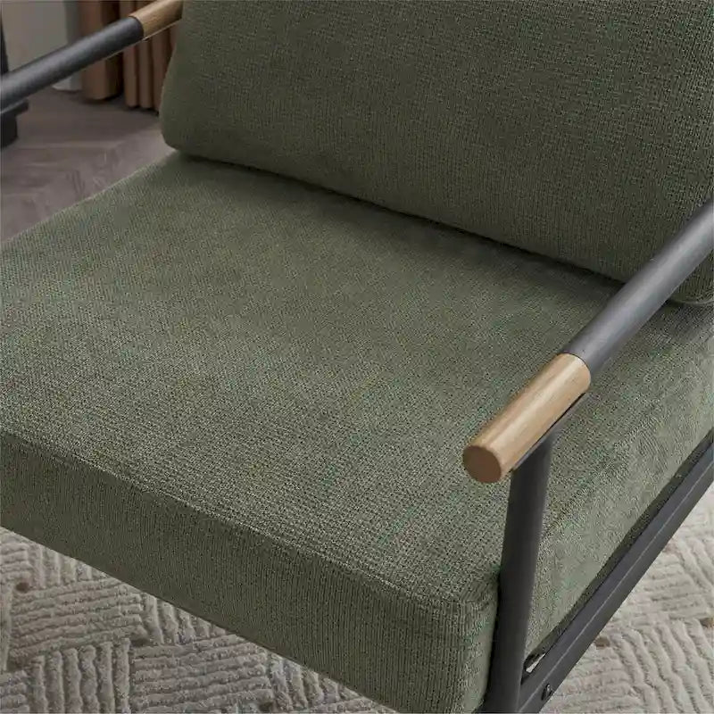 Chenille Swivel 34.7  Wide Soft Modern Upholstered Accent Chair