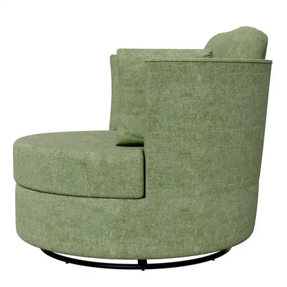 Chenille Swivel 34.7  Wide Soft Modern Upholstered Accent Chair