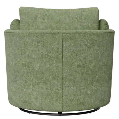 Chenille Swivel 34.7  Wide Soft Modern Upholstered Accent Chair