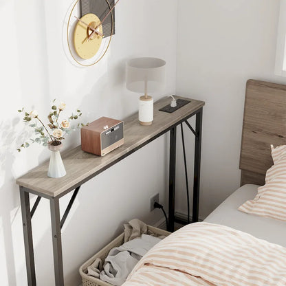 5.9 Narrow Sofa Table with Outlets