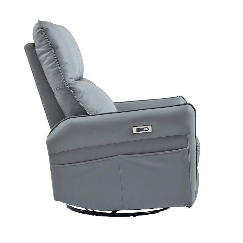 Power Swivel Rocker Recliner Chair for Adults, 270 Swivel Rocking Recliner Chair,Electric Small Recliners, for Living Room