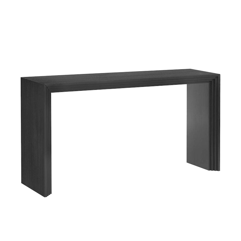 Modern Style Console Table made of Paulownia Solid Wood Veneer,Suitable for Foyer, Living Room, or Entryway