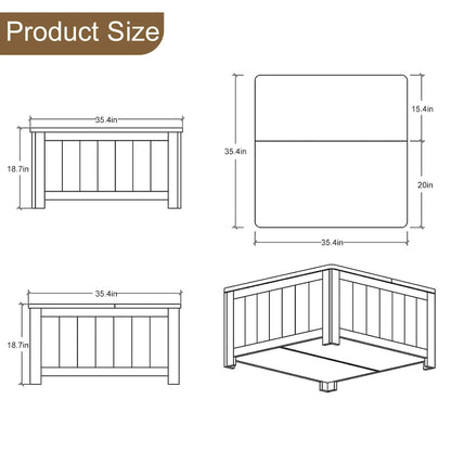 Farmhouse Lift Top Coffee Table with Storage