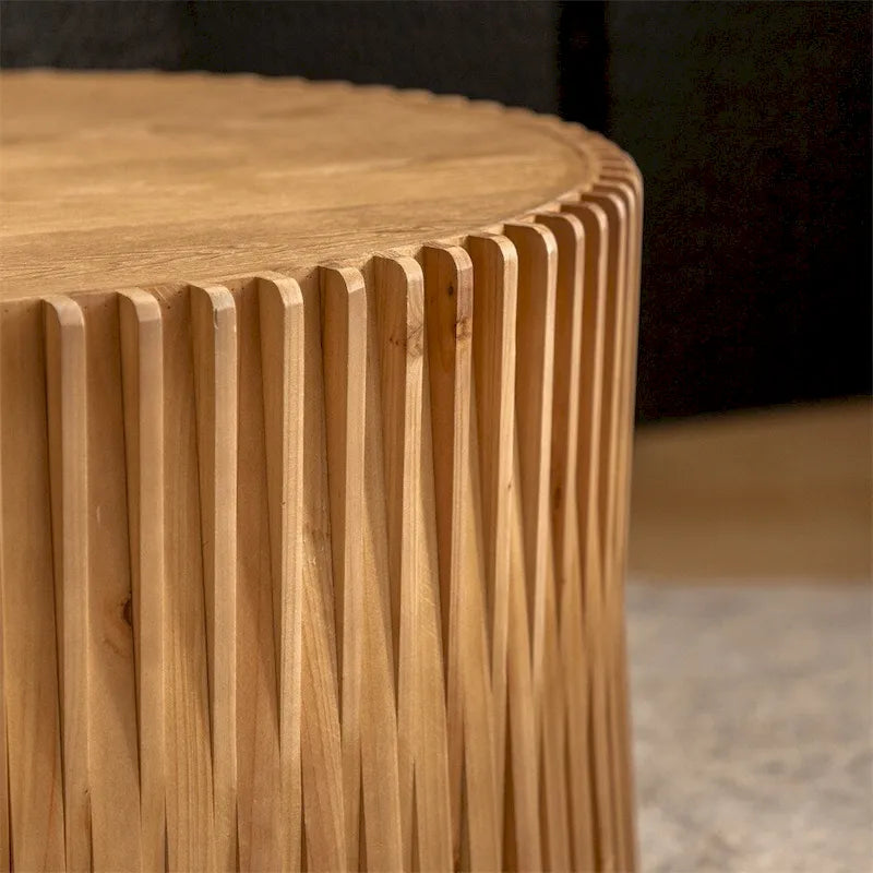 Cylindrical Nesting Coffee Table Set for Living Room (Set of 2)