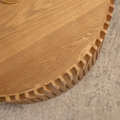 Cylindrical Nesting Coffee Table Set for Living Room (Set of 2)