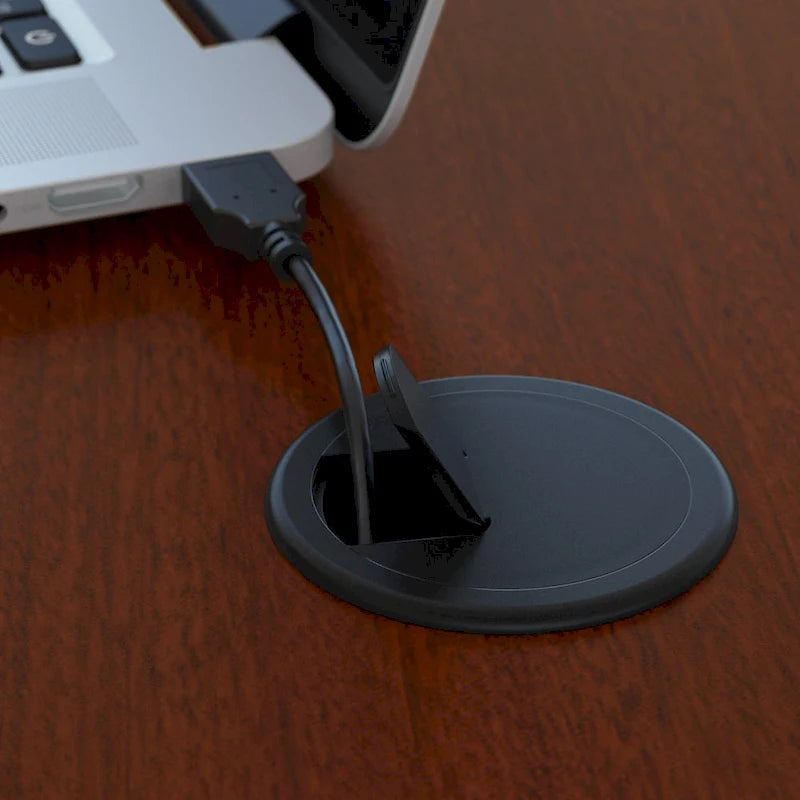 72W L Shaped Desk with Mobile File Cabinet - Mocha Cherry