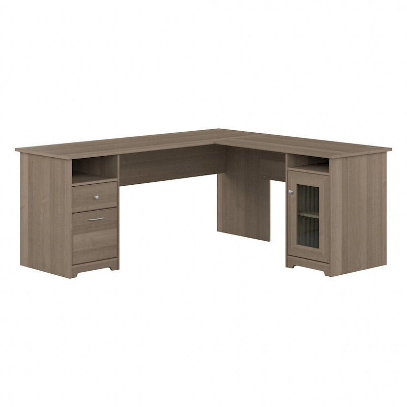 Cabot 72W L Shaped Computer Desk with Storage by Bush Furniture