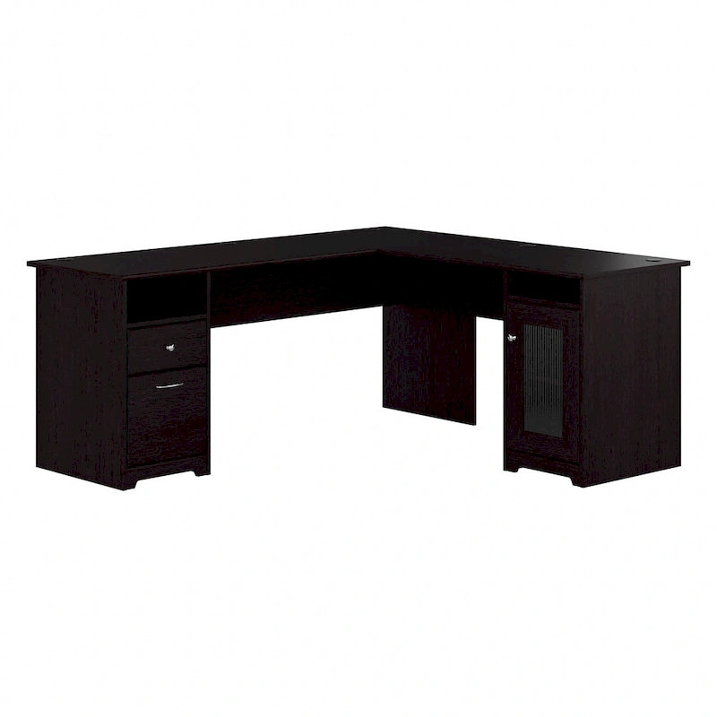 Cabot 72W L Shaped Computer Desk with Storage by Bush Furniture