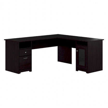 Cabot 72W L Shaped Computer Desk with Storage by Bush Furniture