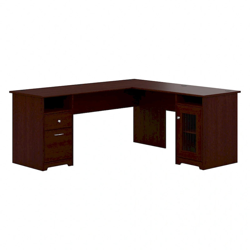 Cabot 72W L Shaped Computer Desk with Storage by Bush Furniture
