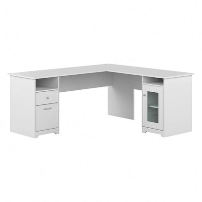 Cabot 72W L Shaped Computer Desk with Storage by Bush Furniture