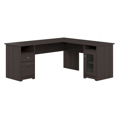 Cabot 72W L Shaped Computer Desk with Storage by Bush Furniture
