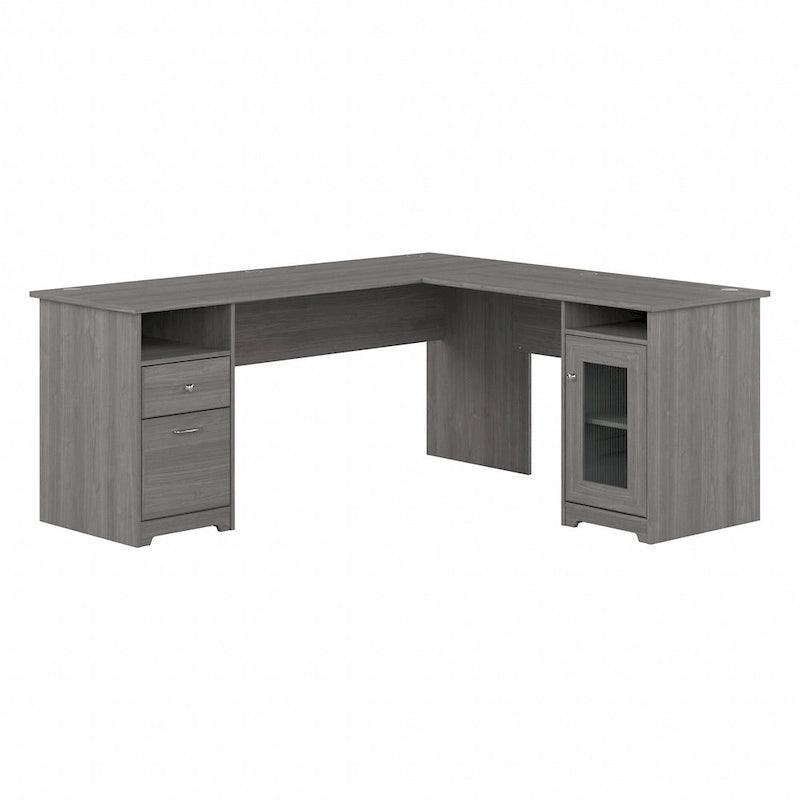Cabot 72W L Shaped Computer Desk with Storage by Bush Furniture