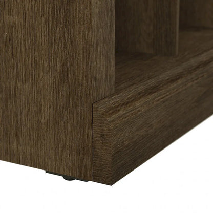 Woodland 40W Shoe Storage Bench with Shelves by Bush Furniture