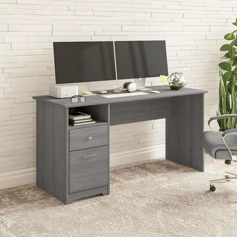 Bush Furniture Cabot 60W Computer Desk with Drawers and Storage