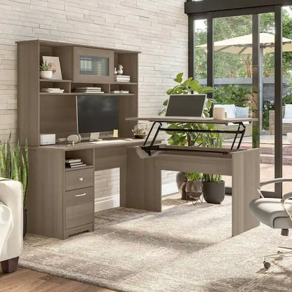 Bush Furniture Cabot 60W Computer Desk with Drawers and Storage