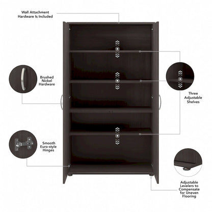 Bush Business Furniture Universal Tall Storage Cabinet with Shelves