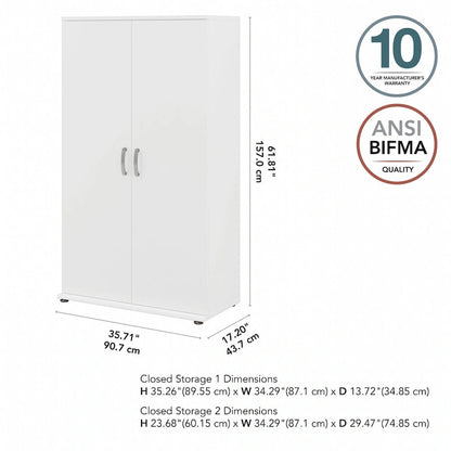 Bush Business Furniture Universal Tall Storage Cabinet with Shelves