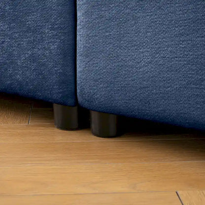 Chenille Upholstered L-Shaped Modular Sectional Sofa with Storage Seat, DIY Combination