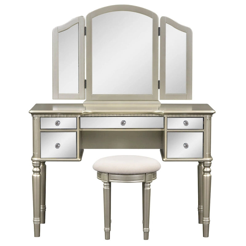 Laro Wood Vanity Set with Mirror by GDFStudio