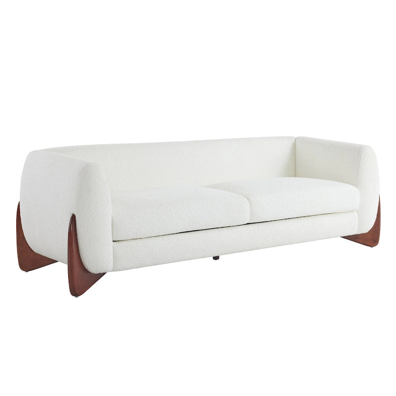 Alma Upholstered Boucle 3-Seat Sofa by Christopher Knight Home