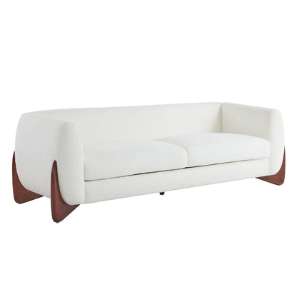 Alma Upholstered Boucle 3-Seat Sofa by Christopher Knight Home