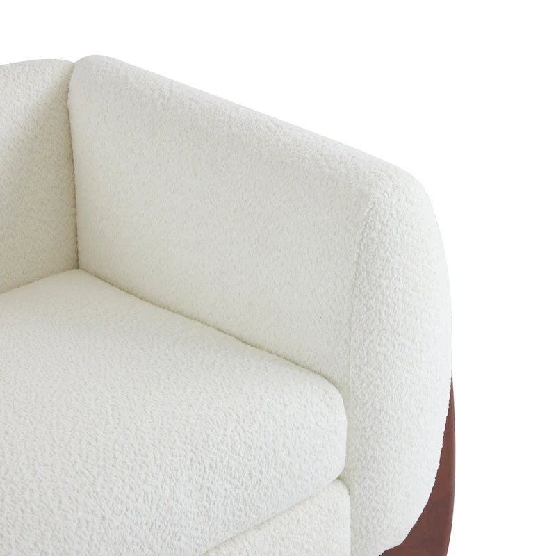 Alma Upholstered Boucle 3-Seat Sofa by Christopher Knight Home