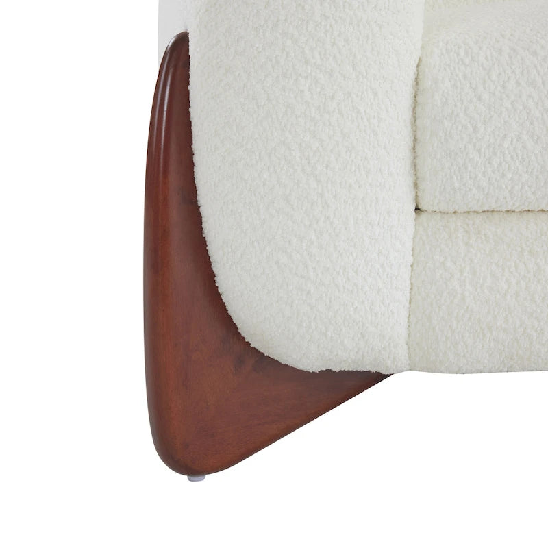 Alma Upholstered Boucle 3-Seat Sofa by Christopher Knight Home