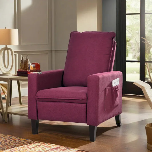 Adjustable Recliner Sofa with Built-in Cup Holder & Storage Compartment