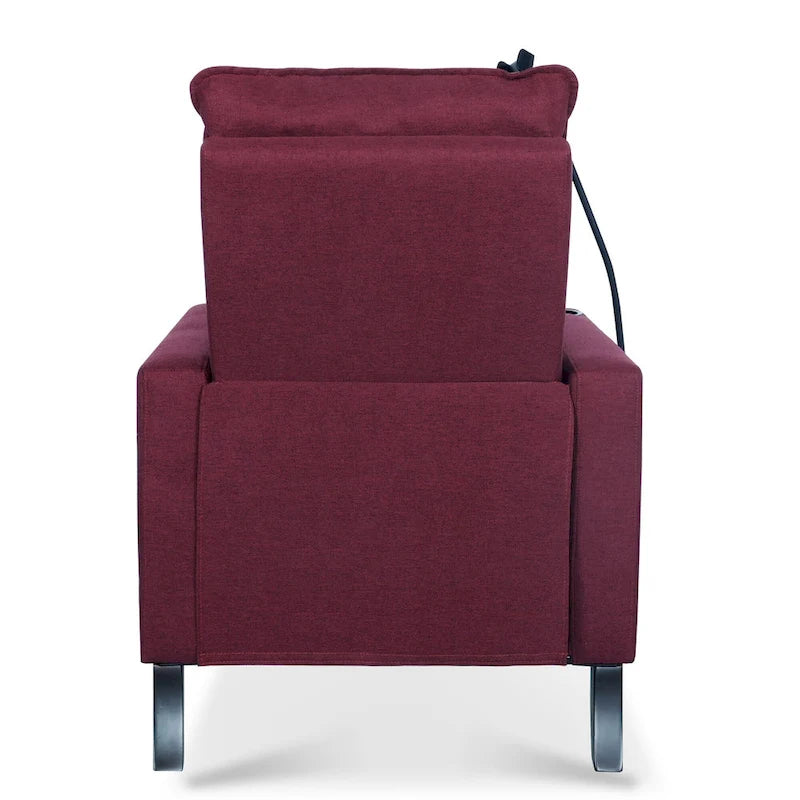 Adjustable Recliner Sofa with Built-in Cup Holder & Storage Compartment