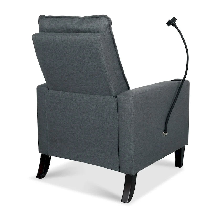 Adjustable Recliner Sofa with Built-in Cup Holder & Storage Compartment