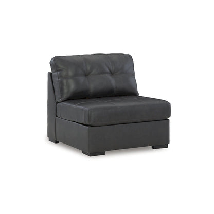 Signature Design by Ashley Brindley Pier Gray 5-Piece Sectional - 128W x 128D x 40H
