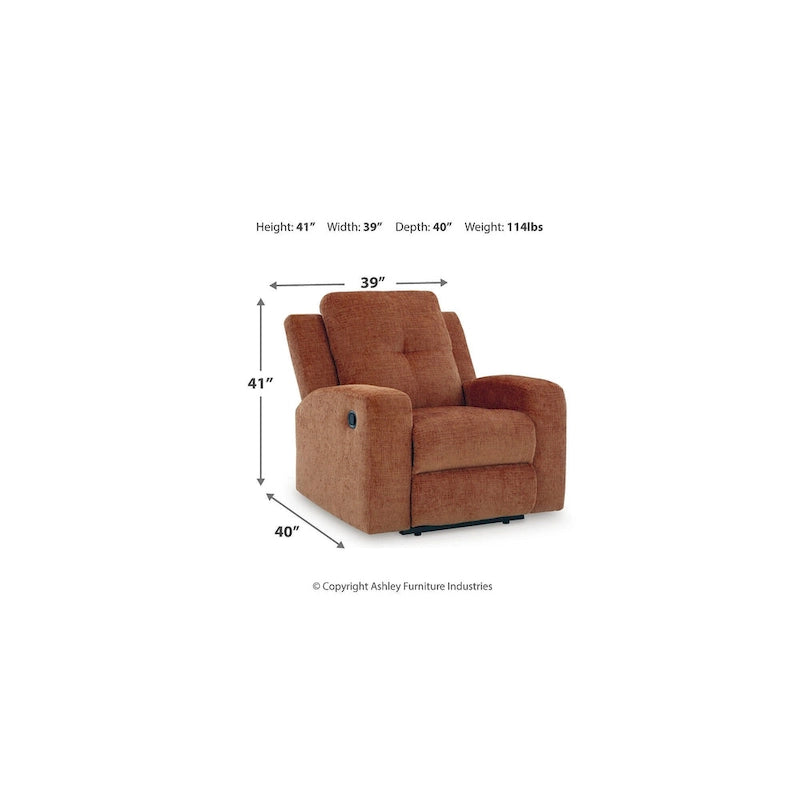 Zero Wall Recliner, Space-Saving Modern Design for Flush Placement
