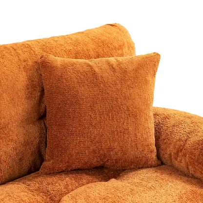 84  Upholstered 3-Seater Sofa with Dual-Layer Memory Foam Cushioning, and Complimentary Comfort Pillows