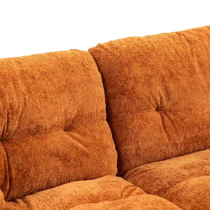 84  Upholstered 3-Seater Sofa with Dual-Layer Memory Foam Cushioning, and Complimentary Comfort Pillows